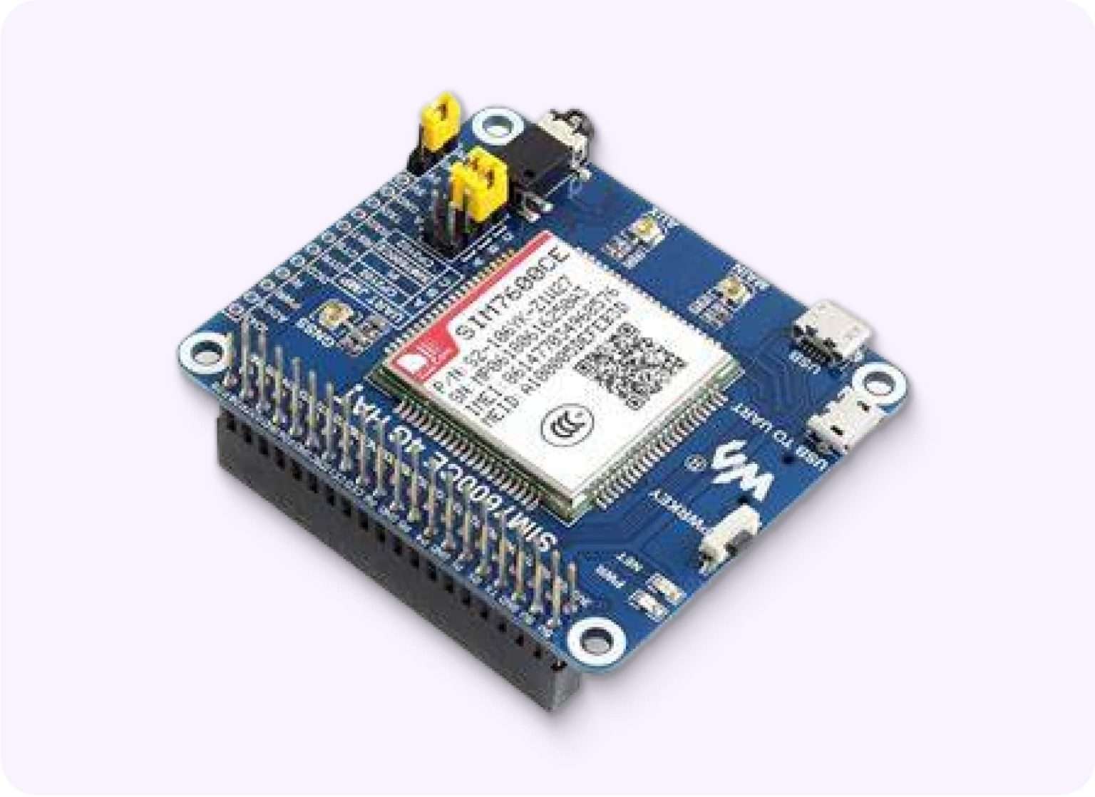 Sim7600x Rpi Hat Raspberry Pi and Rock Pi for IoT applications
