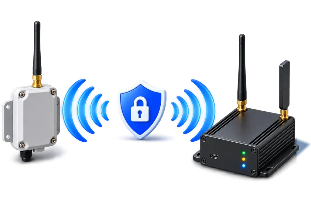Secure LoRa network with end-to-end encryption