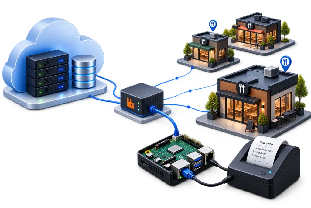 Production-scale AI and IoT restaurant platform architecture